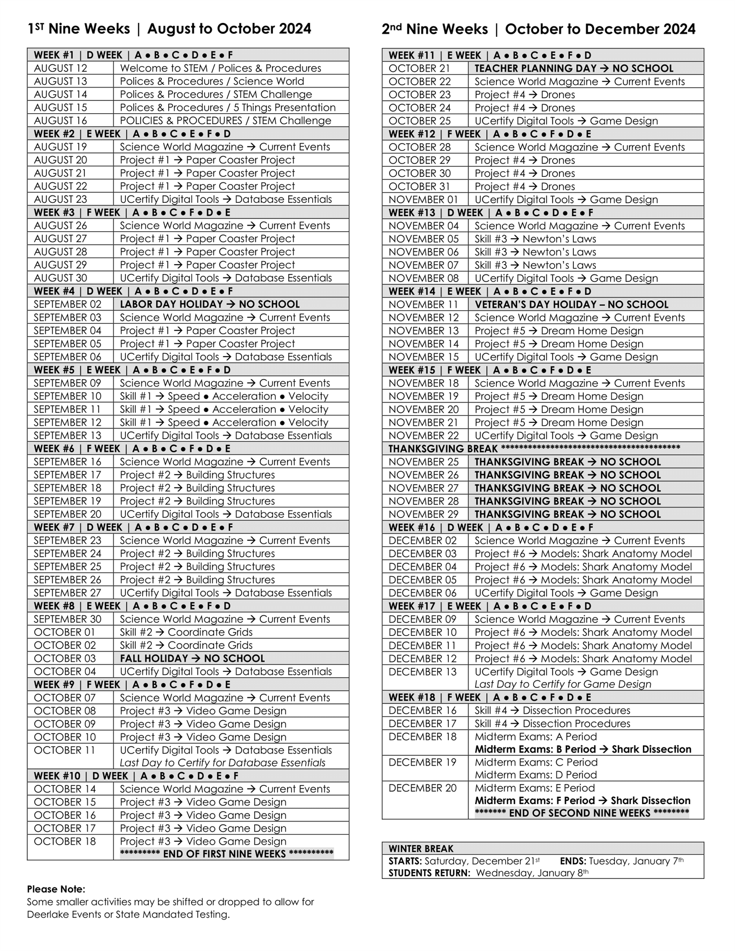 STEM 2 | Fall 2024 Syllabus #2 